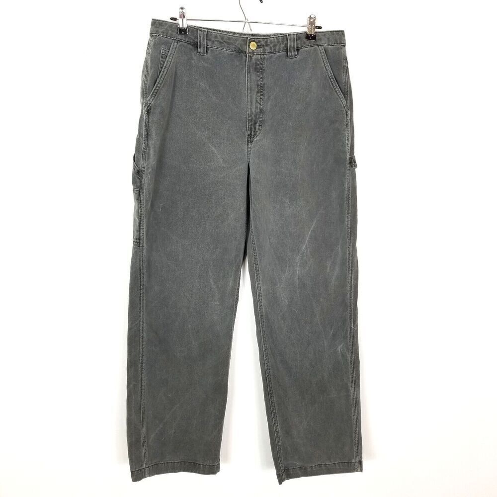 TNA Aritzia Women Straight Baggy Jeans‎ Sz 14 Gray  Grunge Streetwear